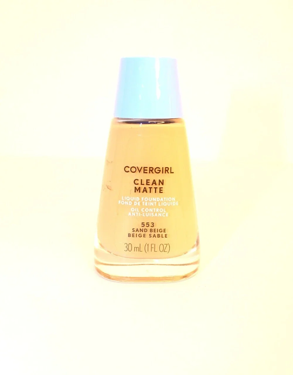 COVERGIRL Clean Matte # 553 Liquid Foundation Sand Beige 30ml /‎ 1oz New Sealed